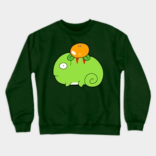 Orange Fruit Chameleon Crewneck Sweatshirt